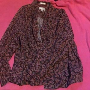 CJ Banks long sleeved button up.